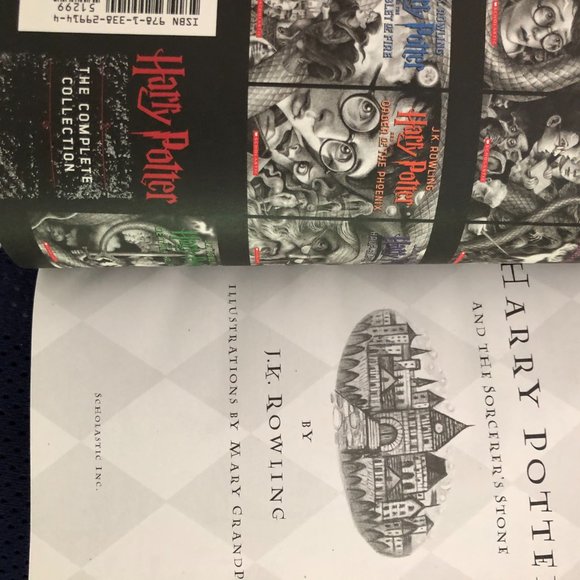 HARRY POTTER LOT -SEVEN (7) BOOKS- BOOKS 1, 2, 3, 4(Paperback), 5, 6, & 7 (Hard - Picture 5 of 5